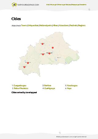 example page 4 from our offline Travel Guide for Burkina Faso